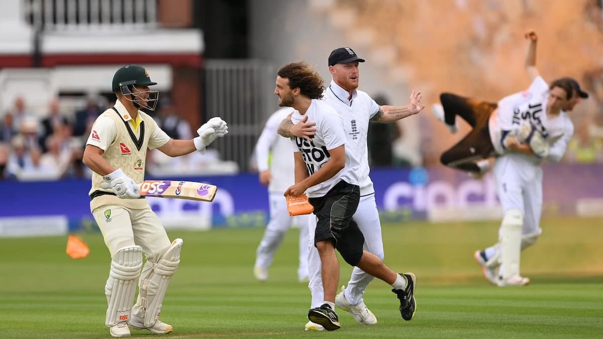 Ashes 2023 Protesters Briefly Disrupt Play During Second Eng Vs Aus