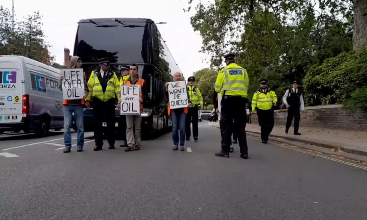 England's bus journey to Lord's ahead of Ireland Test blocked by 'Just Stop Oil' protesters