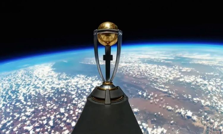 Cricket World Cup 2023: Trophy launched 1,20,00 feet above the earth