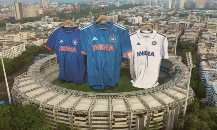 The new jerseys for all three formats of Team India have been unveiled!