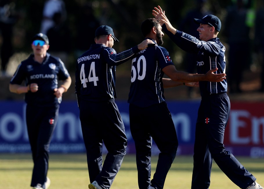 Scotland make it two in a row with big win over UAE at the CWC 2023 Qualifier ! Scotland make it two in a row with big win over UAE at the CWC 2023 Qualifier !