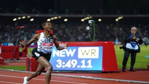 Athletics: 'There's still more to come', says Kipyegon after setting women's 1500m world record