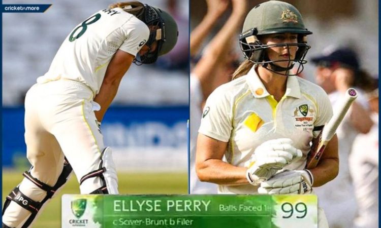 VIDEO: कुछ ऐसे टूटा एलिस पेरी का दिल, एशेज टेस्ट में 99 पर हो गई आउट