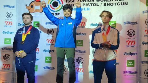 Junior World Cup Shooting: Dhanush Srikanth wins India's third gold medal at Suhl
