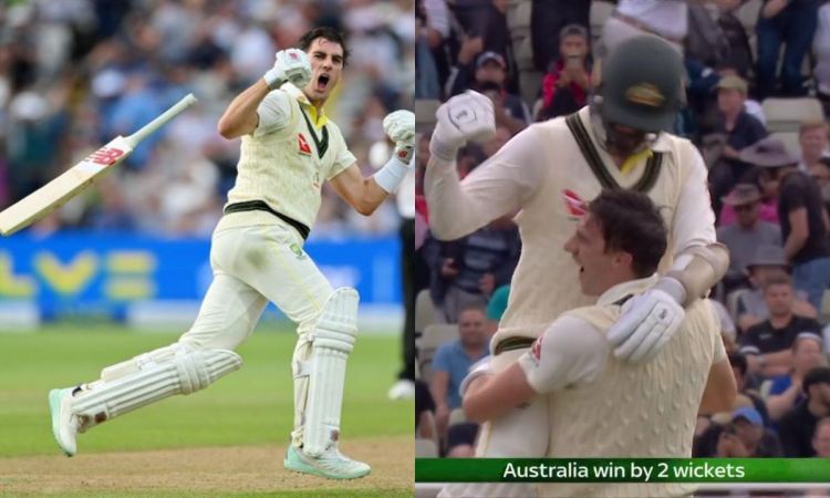 VIDEO: फेंक दिया बल्ला और हेल्मेट, ऑस्ट्रेलिया को जीत दिलाकर पैट कमिंस ने मनाया गज़ब का सेलिब्रेशन