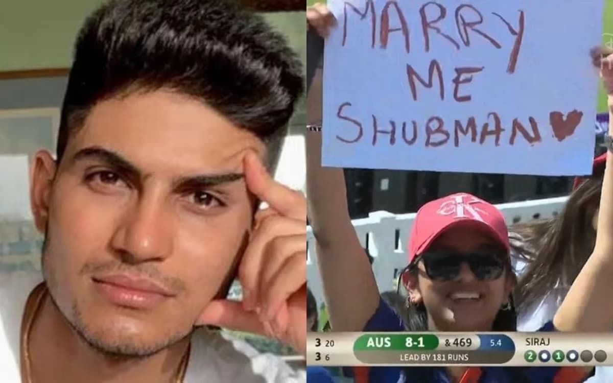 women shouted i love you and send marriage proposal to shubman gill!