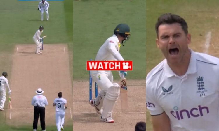 जेम्स एंडरसन Rocked एलेक्स कैरी Shocked... जादूई गेंद पर बोल्ड हुआ ऑस्ट्रेलियाई बल्लेबाज़; VIDEO