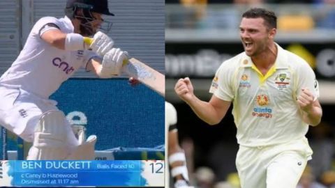 ENG vs AUS, 1st Test: जोश हेजलवुड ने लगाई Bazball पर ब्रेक, बेन डकेट को सस्ते में पवेलियन भेजा