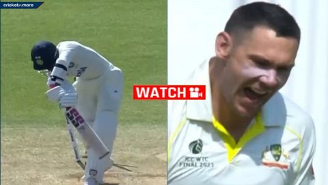 IND vs AUS, WTC Final: कोना भरत के काल बने बोलैंड, हवा में बॉल लहराकर कर डाला क्लीन बोल्ड; देखें VID