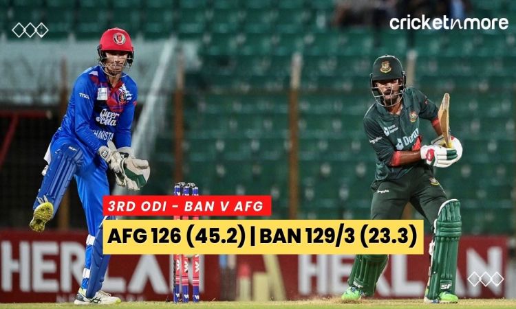 Bangladesh beat Afghanistan by 7 wickets in 3rd ODI: