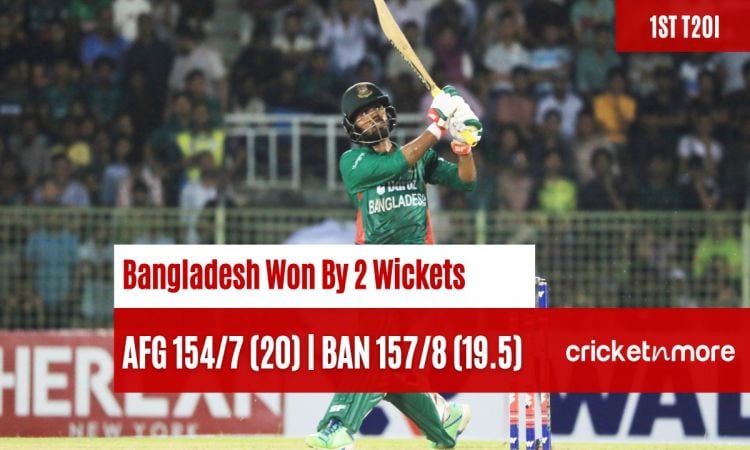 Bangladesh beat Afghanistan by 2 wickets in first T20I