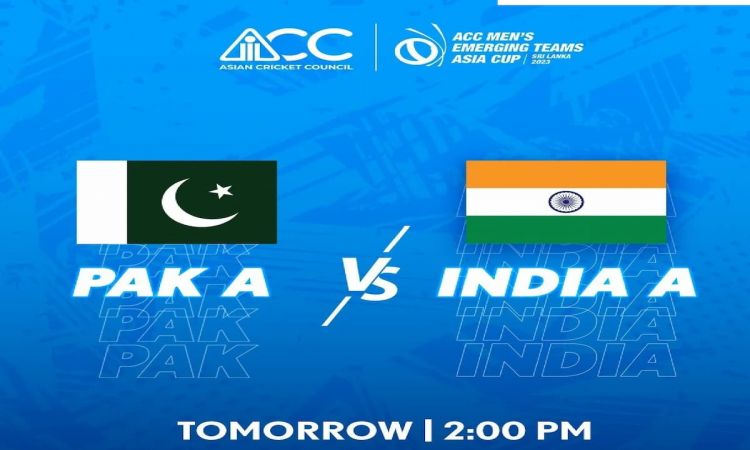 India A will face Pakistan A on Wednesday in the Men's Emerging Asia Cup 2023