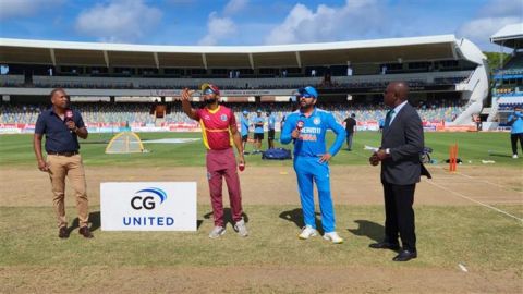 India vs West Indies First ODI Scorecard