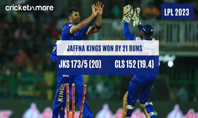  जाफरा किंग्स ने कोलंबो स्टार्स 21 रनों से हराया