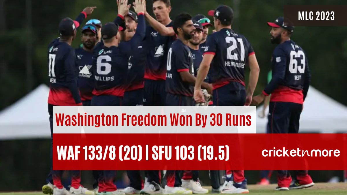 Washington Freedom vs San Francisco Unicorns T20 12th Match Live Score at Church Street Park