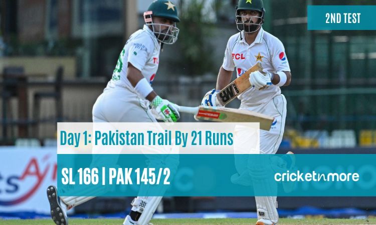2nd Test: श्रीलंका को 166 रनों पर ढेर करने के बाद पाकिस्तान की धमाकेदार शुरूआत,शफीक-मसूद ने जड़े अर्