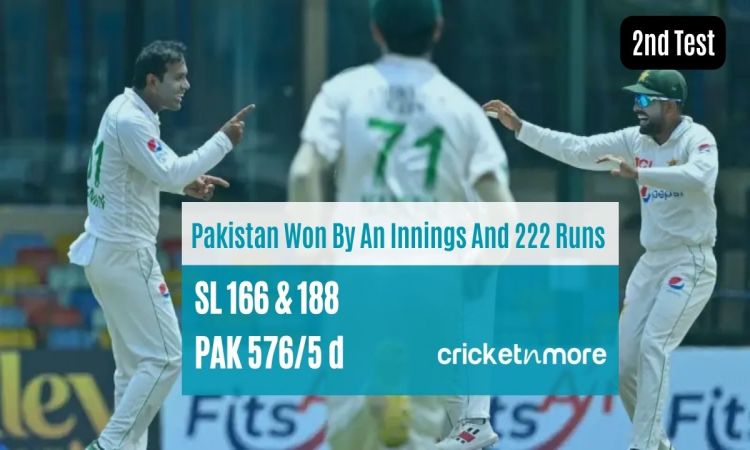 Pakistan Crush Sri Lanka By An Innings And 222 Runs, Sweep Series