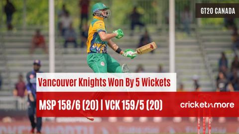 GT20 Canada 2023, Vancouver Knights Won By 5 Wickets