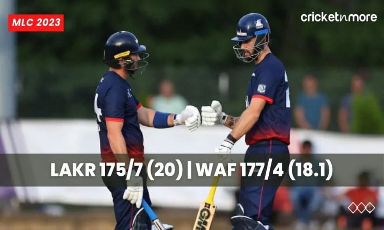 Washington Freedom Beat Los Angeles Knight Riders By 6 Wickets