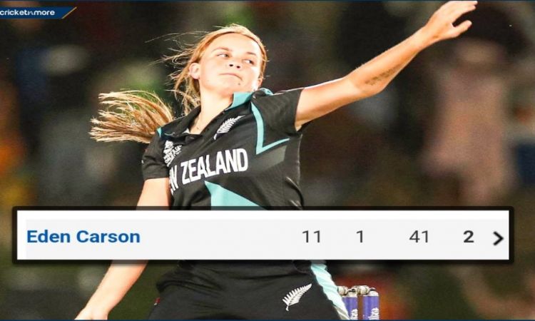 New Zealand off spinner Eden Carson bowls 11 overs in an ODI against Sri Lanka!