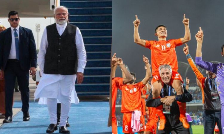 PM Modi expresses happiness over Indian football teams' participation in Asian Games