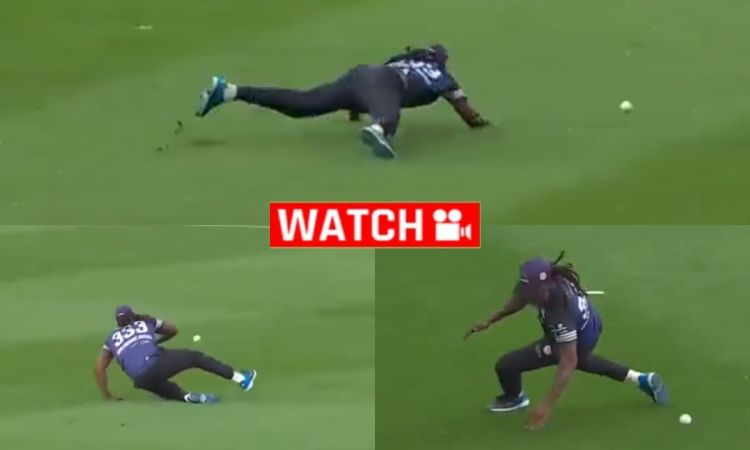 बॉल से भी तेज भागे क्रिस गेल, कूदे-गिरे फिर भी हो गई गलती; देखें VIDEO