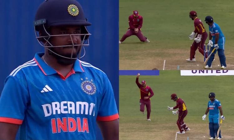 संजू सैमसन के साथ कैरेबियाई गेंदबाज ने खेला खेल, जादुई गेंद पर कर दिया OUT; देखें VIDEO