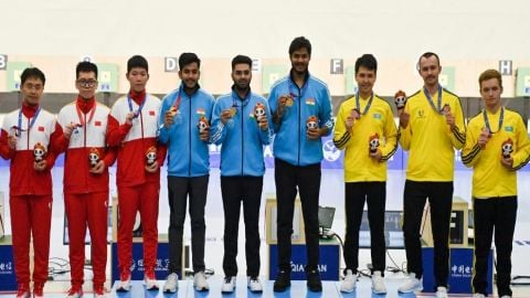 World University Games: India surpass world record to win men's 10m air rifle team gold