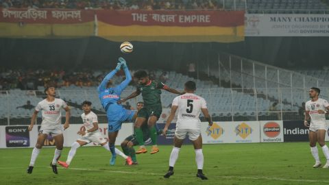 132nd Durand Cup: Bangladesh Army football team holds 10-man East Bengal 2-2