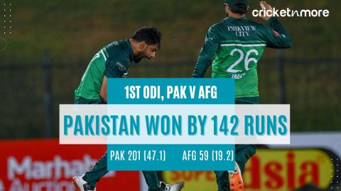 Pakistan vs Afghanistan first ODI Scorecard