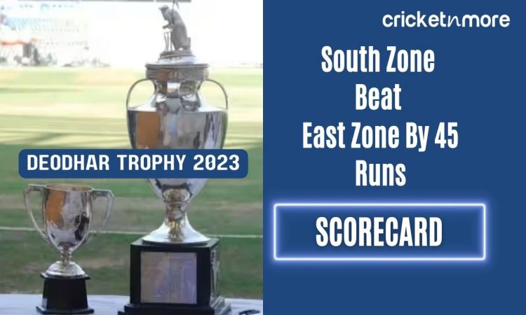 South Zone vs East Zone Scorecard