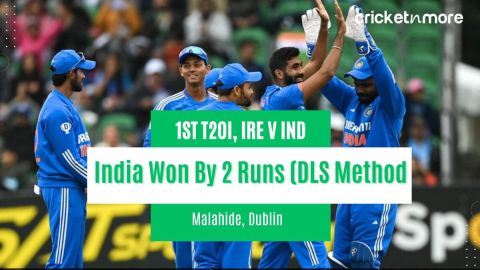 1st T20I: Bumrah, Prasidh, Bishnoi star as India beat Ireland in rain-hit game