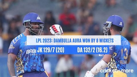 Dambulla Aura Beat Jaffna Kings By 8 Wickets