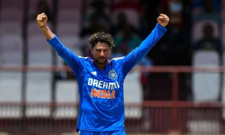  Kuldeep Yadav becomes fastest Indian to 50 wickets in T20Is Breaks Yuzvendra Chahal’s Record