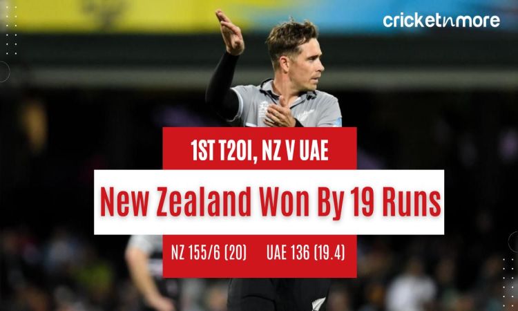 New Zealand Vs United Arab Emirates First T20I Scorecard