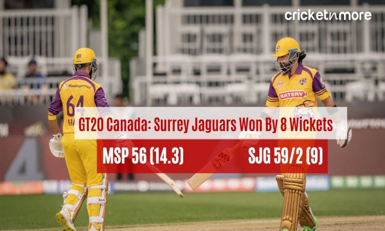 Surrey Jaguars Beat Mississauga Panthers By 8 Wickets Scorecard