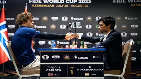 Chess World Cup: Praggnanandhaa goes down fighting to Carlsen in final