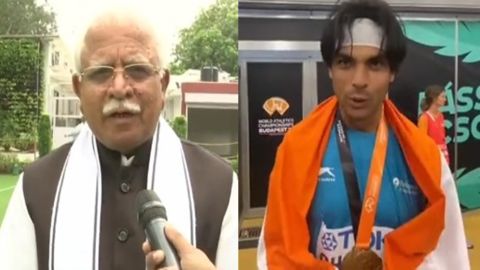 Haryana CM congratulates Neeraj Chopra on gold win