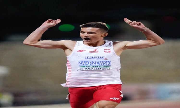 Polish sprinter Zakrzewski completes double gold at European Athletics U20