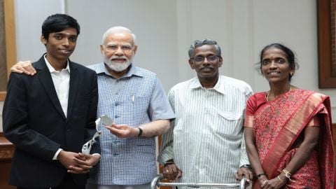 'Proud of you', says PM after meeting chess prodigy Praggnanandhaa