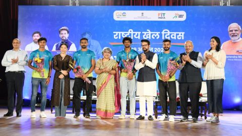 Sports Minister Anurag Thakur launches several digital initiatives on National Sports Day 