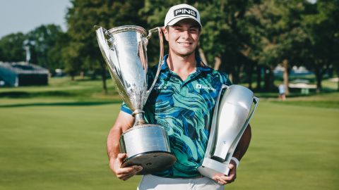 Viktor Hovland shoots course-record 61 to win BMW championships, three Koreans qualify for Tour Cham