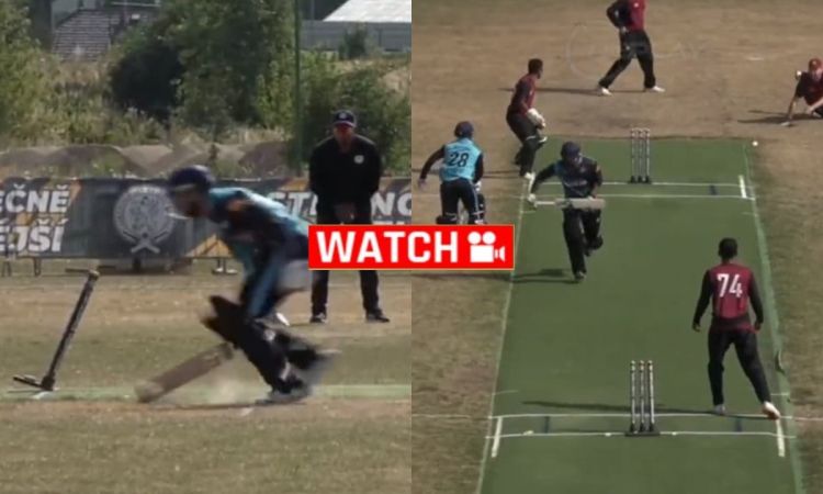 VIDEO: बल्लेबाज का हुआ ब्रेन फेड, दिमाग की बत्ती हुई गुल और चालाकी के चक्कर में हो गया रन आउट