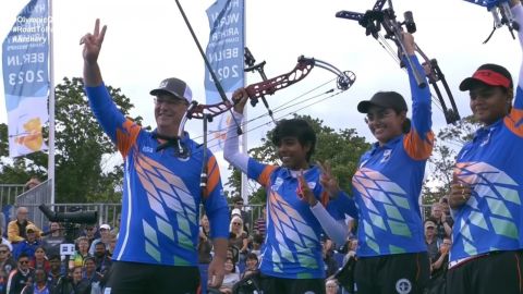 World Archery Championships: Indian women's compound team clinches historic gold medal