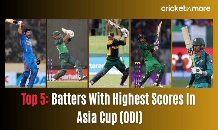 Top 5 Highest Individual Scores in Asia Cup ODI 