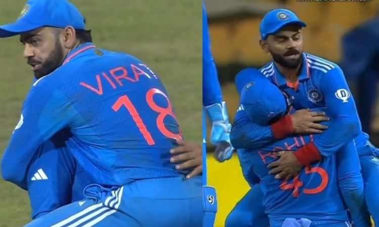 रोहित ने पकड़ा कैच तो प्यार से कोहली ने लगा लिया गले, सोशल मीडिया पर VIDEO हुआ वायरल