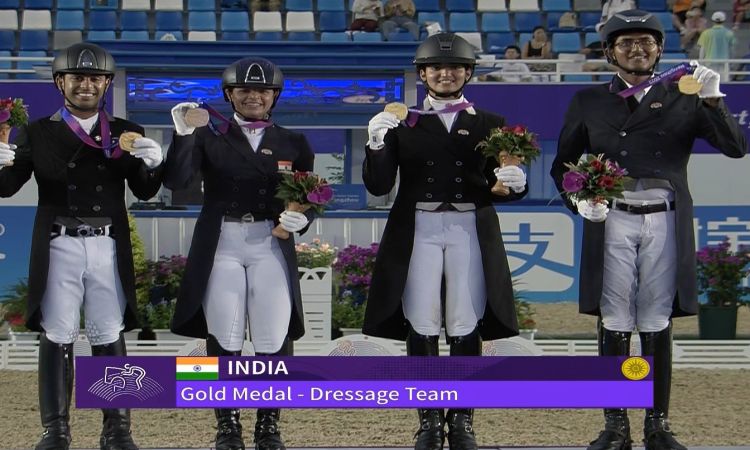 Asian Games: India make history, claim gold medal in Team Dressage, first medal in Dressage after 4 