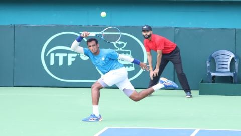 Davis Cup: Sasikumar Mukund retires with cramps as India lose first singles to Morocco