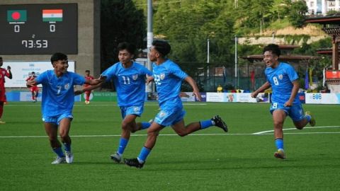 Meitei, Kuki boys break wall of hostility to lift SAFF U-16 football trophy for India