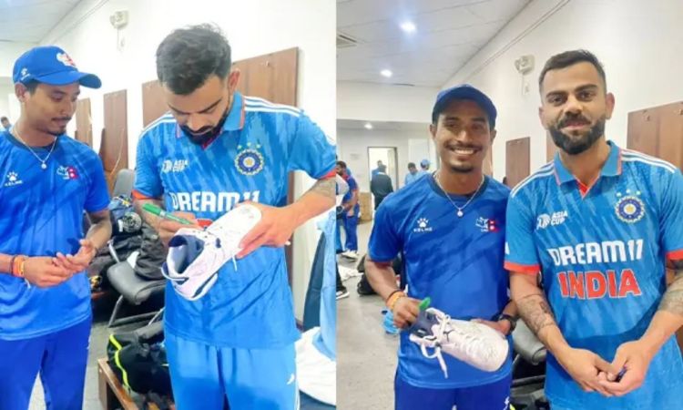 'कोहली सिर्फ क्रिकेटर नहीं बल्कि एक इमोशन है', नेपाली क्रिकेटर ने जूते पर लिया विराट का ऑटोग्राफ